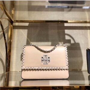 Tory Burch Britten Studs Shoulder Bag in Light Nougat